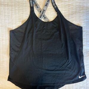 Nike Black Dri-FIT Athletic Tank with Branded Swoosh